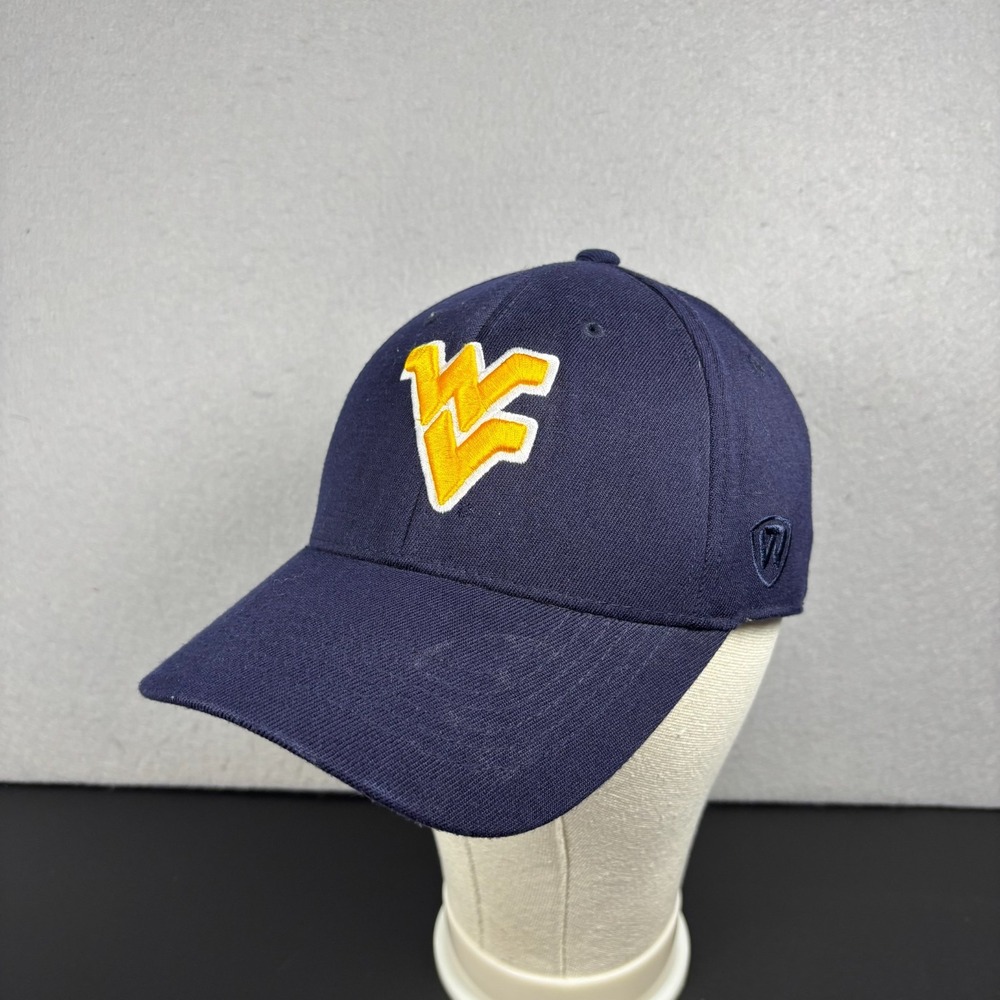 West Viriginia University Mountaineers Navy Blue Baseball Cap L/XL TOW Hat WVU